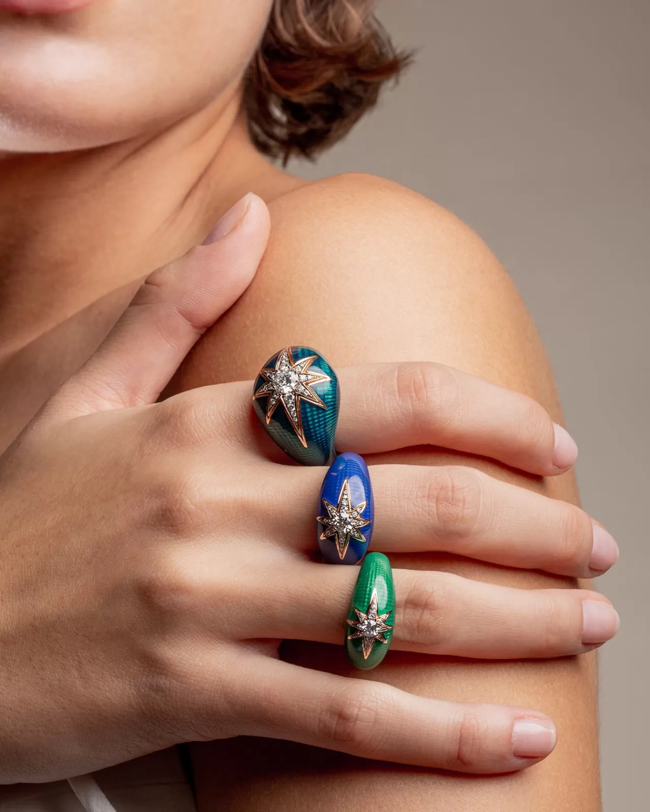 Aida Bague Bleu Marinediamants^Selim Mouzannar Fashion