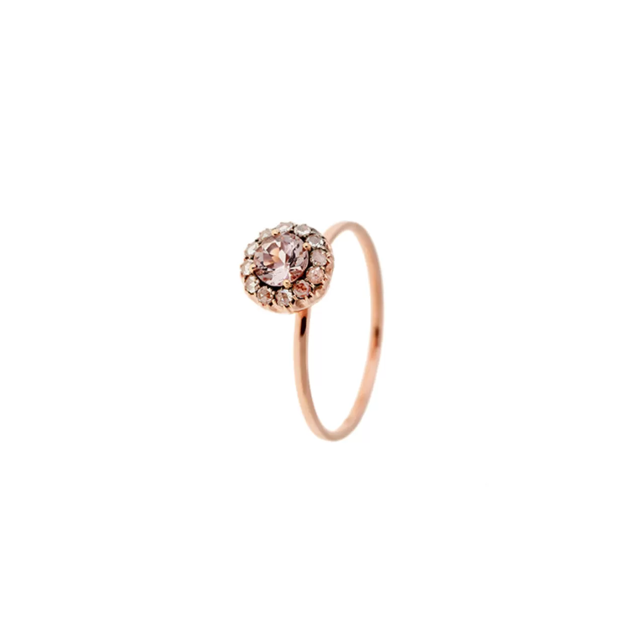 Beirut Circle Baguemorganite Rose - Diamants^Selim Mouzannar Online