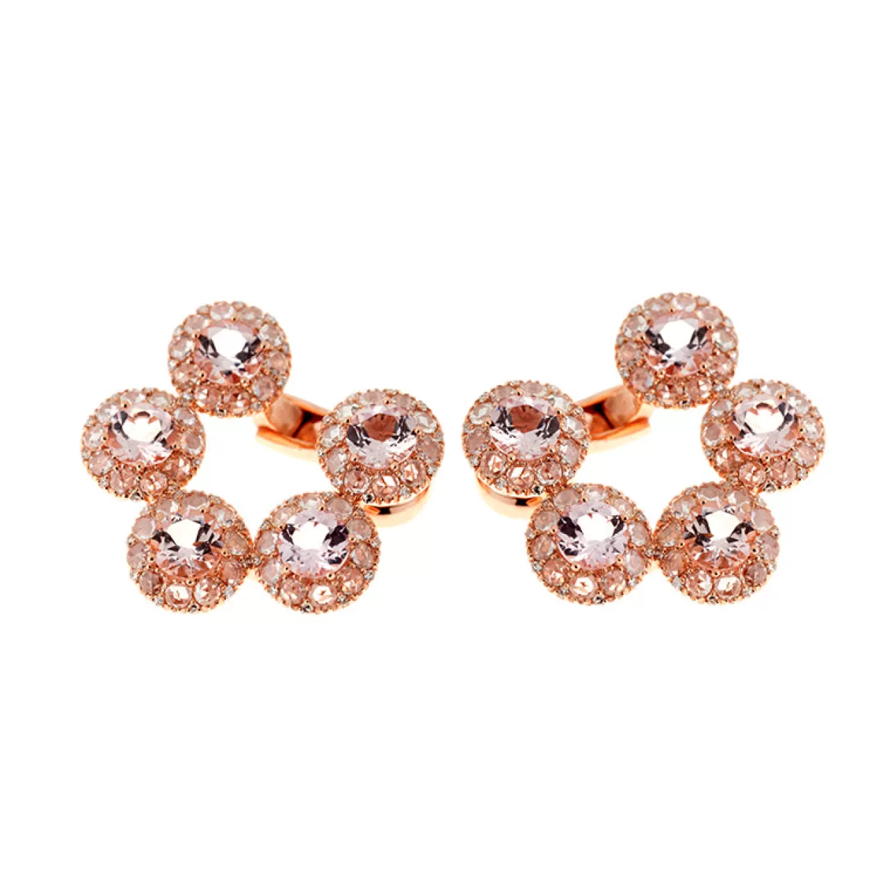 Beirut Circle Boucles D'Oreillesmorganites - Diamants^Selim Mouzannar Best Sale