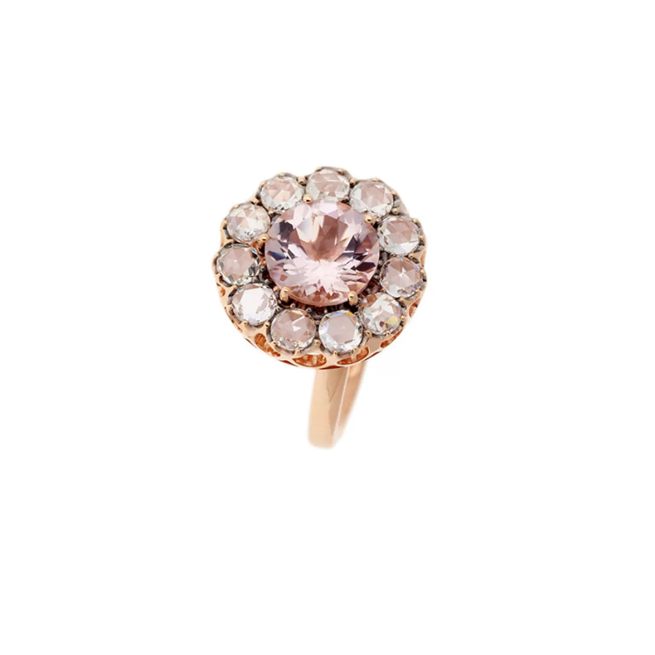 Beirut Rosace Baguemorganite Rose - Diamants^Selim Mouzannar Cheap