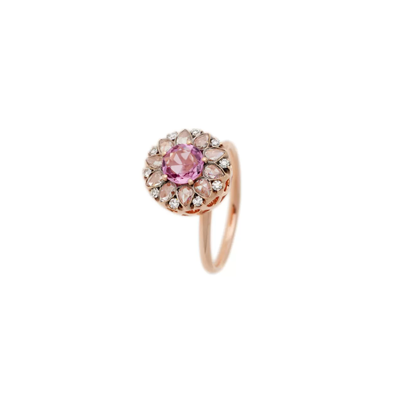 Beirut Rosace Baguesaphir Rose - Diamants ^Selim Mouzannar Store