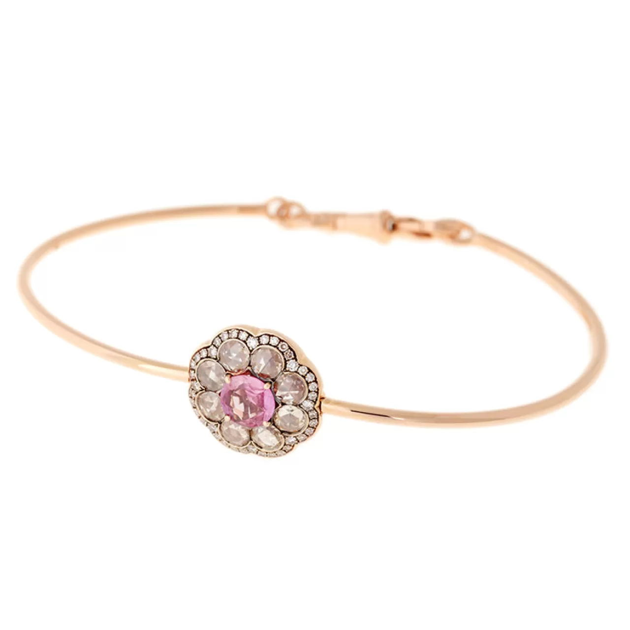 Beirut Rosace Braceletsaphir Rose - Diamants^Selim Mouzannar Shop