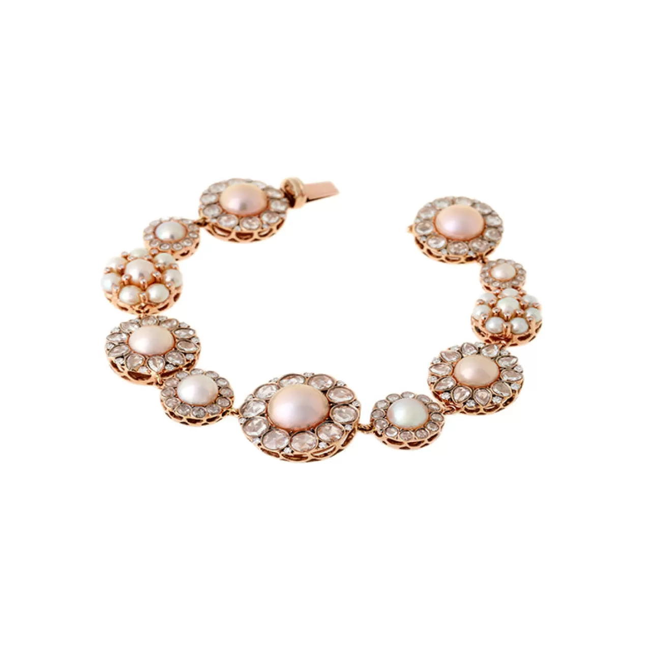 Beirut Rosace Braceletwhite Pearls - Diamonds^Selim Mouzannar Clearance