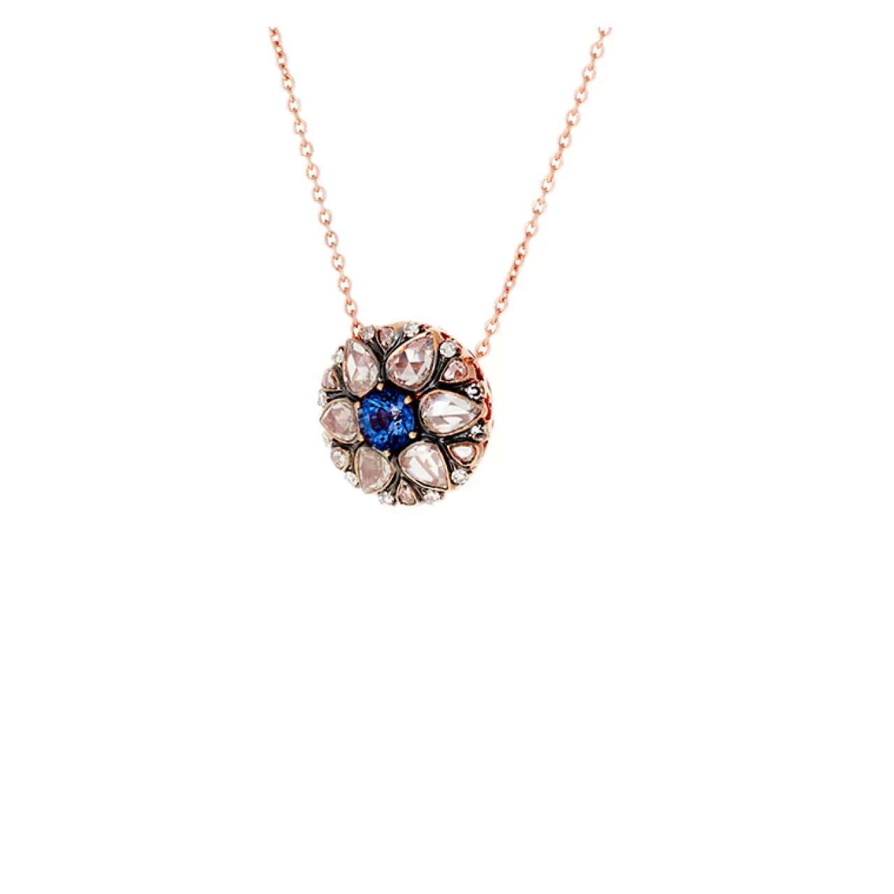 Beirut Rosace Pendentifsaphir Bleu - Diamants^Selim Mouzannar Shop