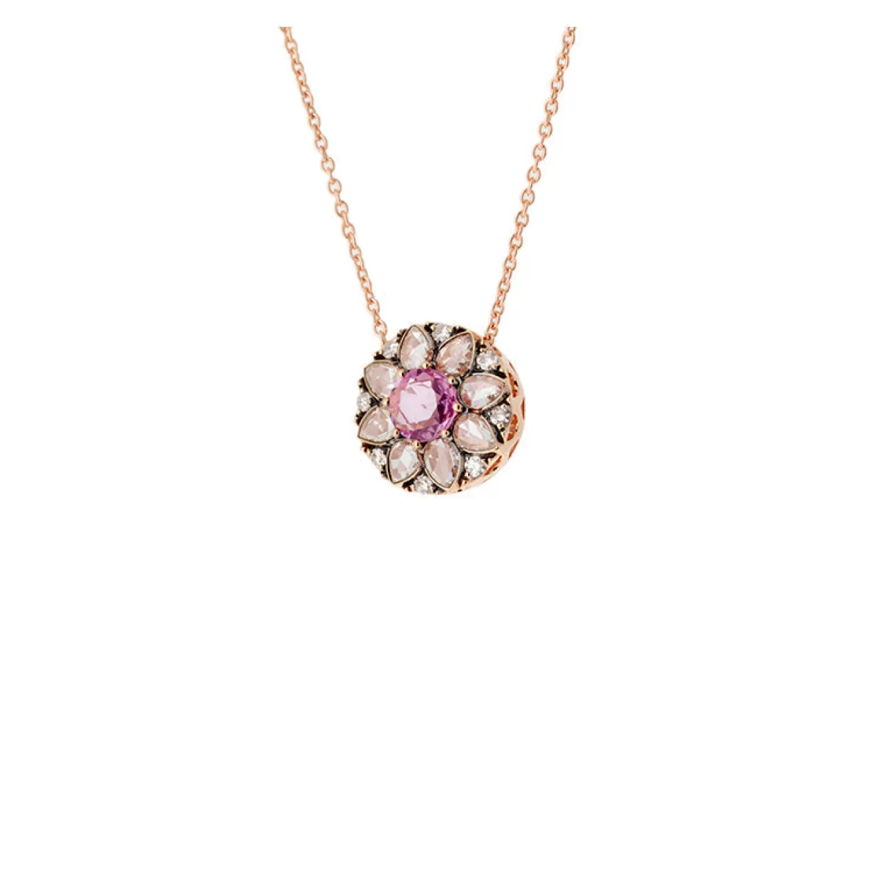 Beirut Rosace Pendentifsaphir Rose - Diamants ^Selim Mouzannar Shop