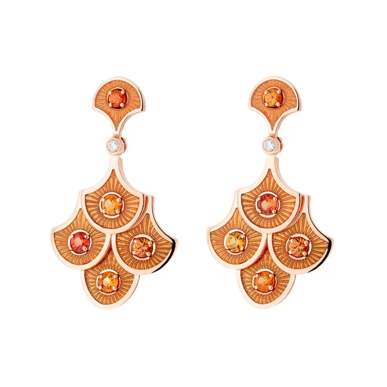 Fish For Love Boucles D'Oreilles Orangessaphirs Oranges - Diamants^Selim Mouzannar Best