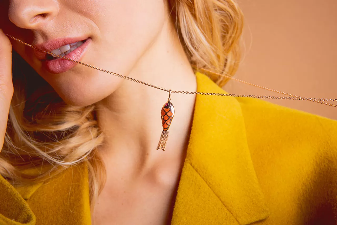 Fish For Love Pendentif Corail & Ivoirerubis^Selim Mouzannar Cheap