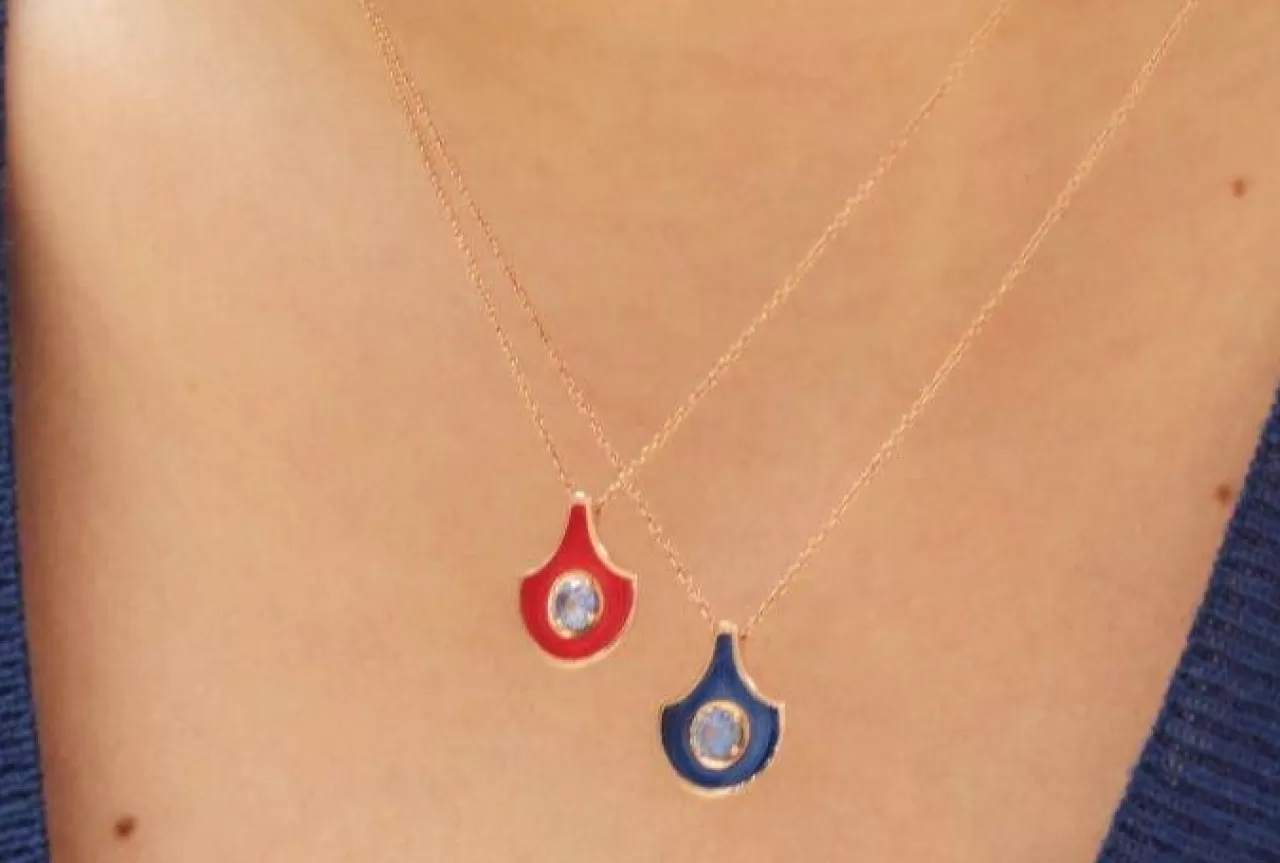 Fish For Love Pendentif Corailsaphir Bleu^Selim Mouzannar Cheap