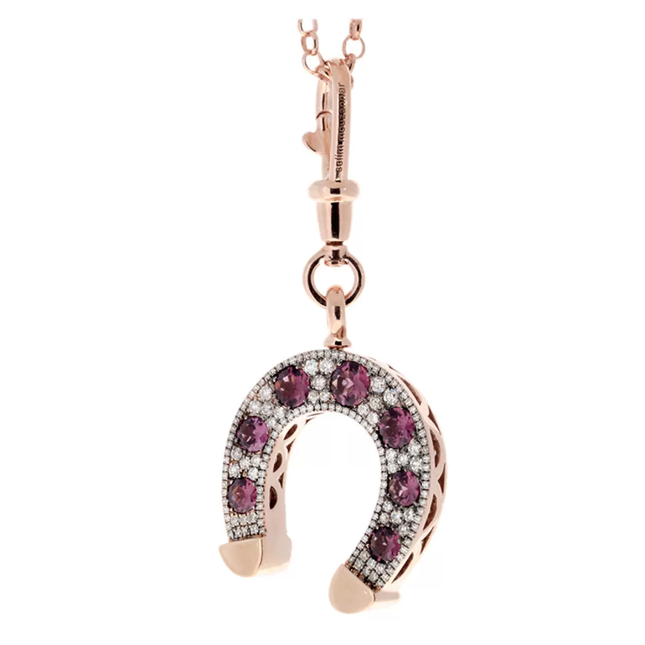 Fortune Pendentifrhodolites - Diamants^Selim Mouzannar Store