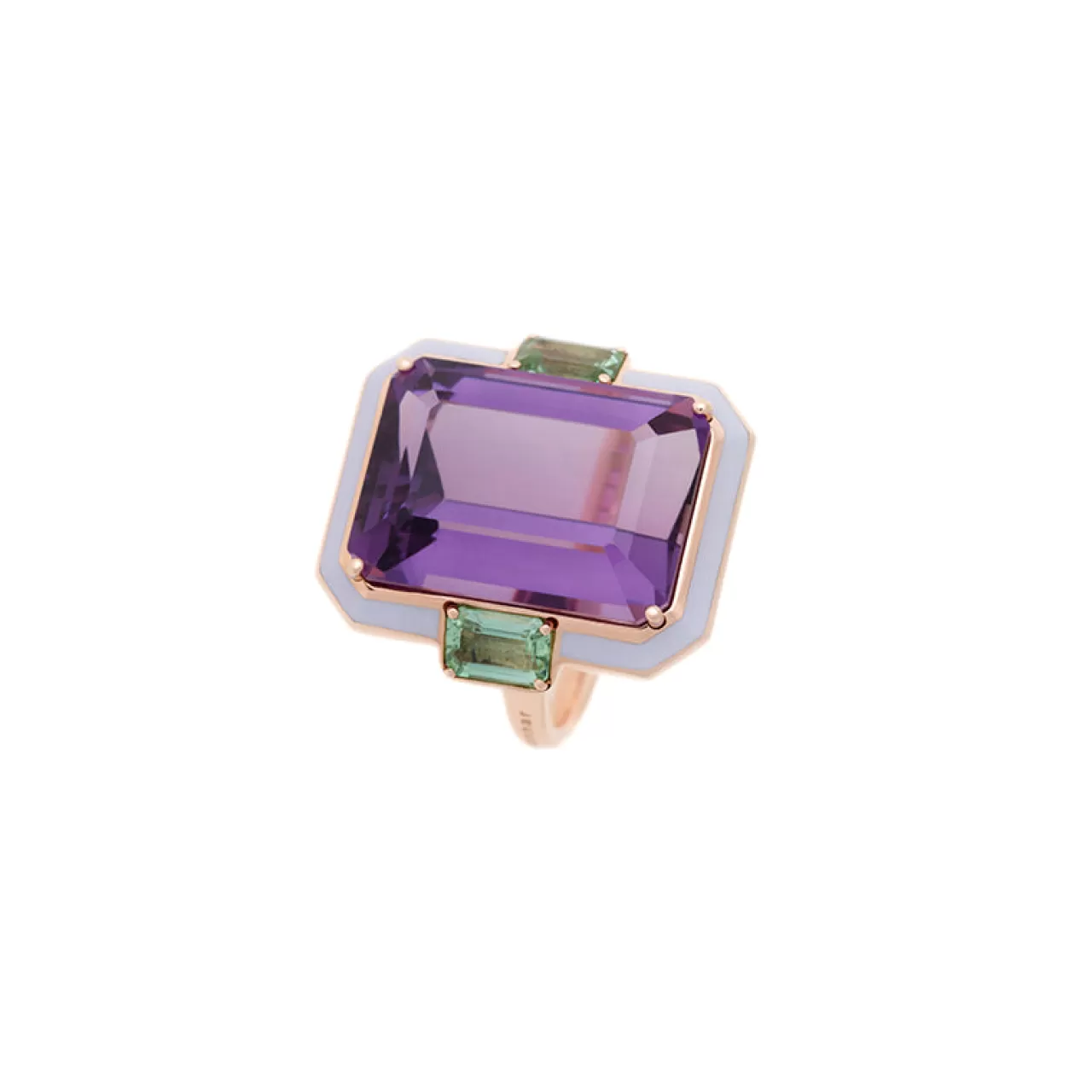 Gemma Bagueamethyste - Tourmalines Vertes^Selim Mouzannar Store