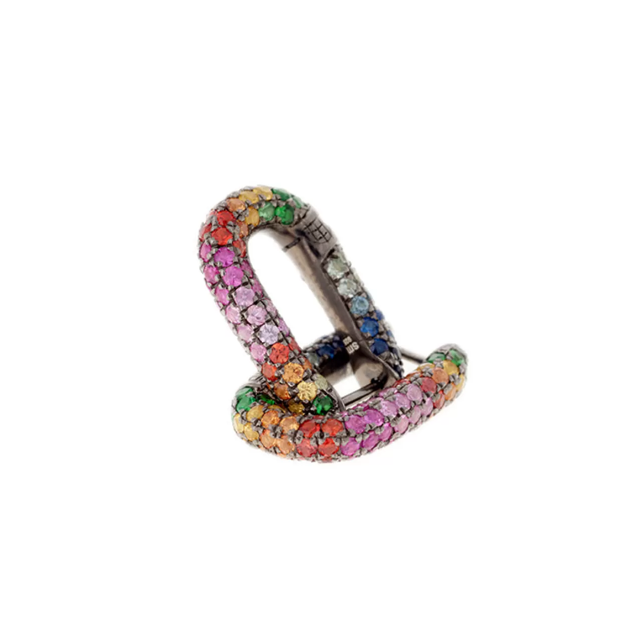 Link Boucle D'Oreille Saphirs Colores - Tsavorites^Selim Mouzannar Sale
