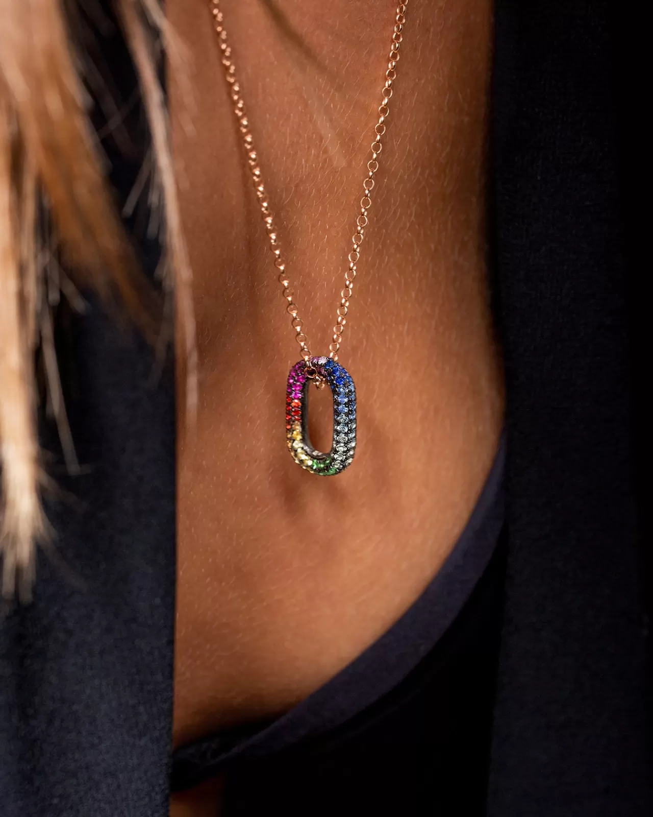 Link Pendentifsaphirs Colores - Tsavorites^Selim Mouzannar Shop