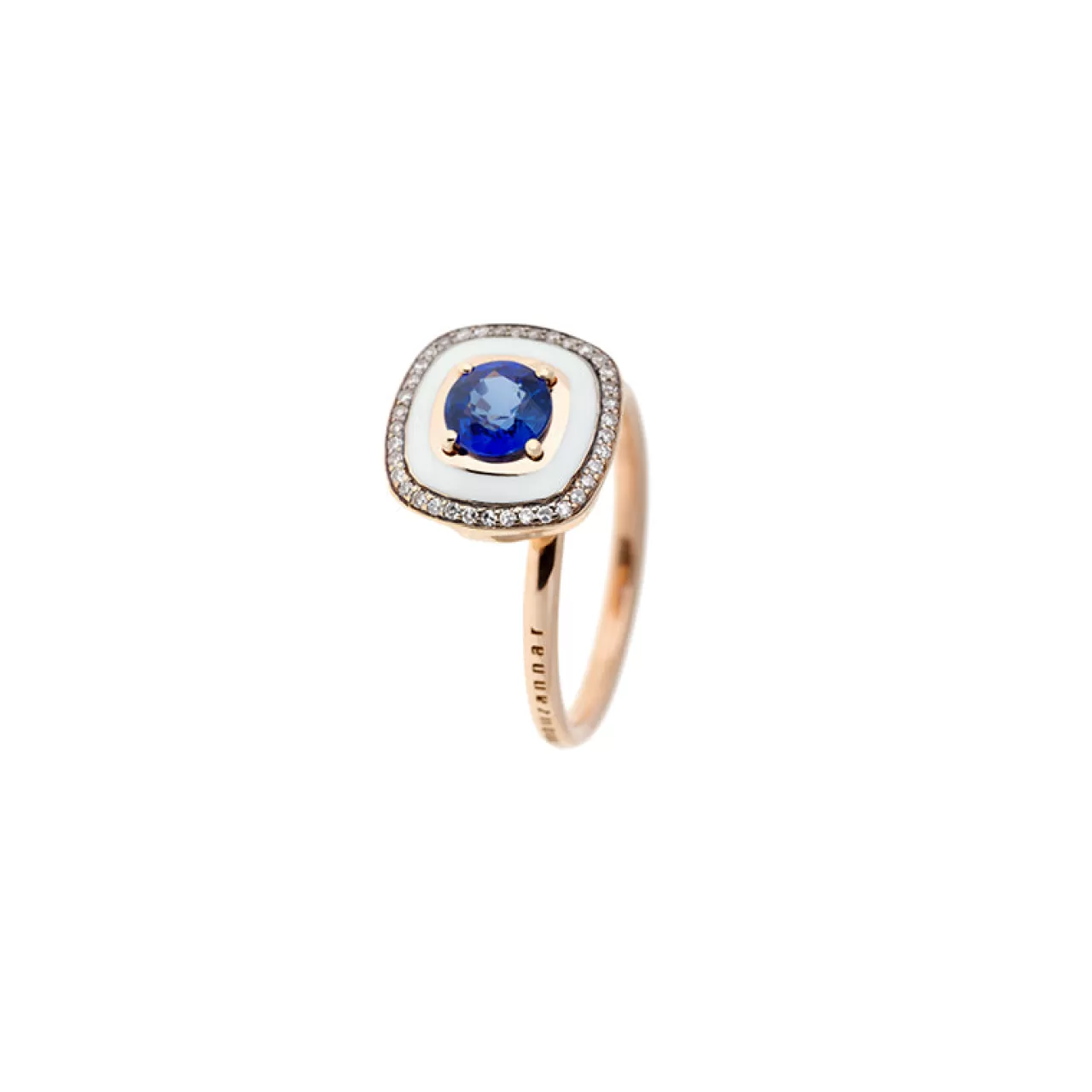 Mina Bague Ivoiresaphir Bleu - Diamants^Selim Mouzannar New