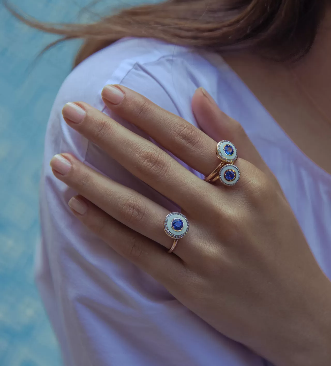 Mina Bague Ivoiresaphir Bleu - Diamants^Selim Mouzannar Cheap