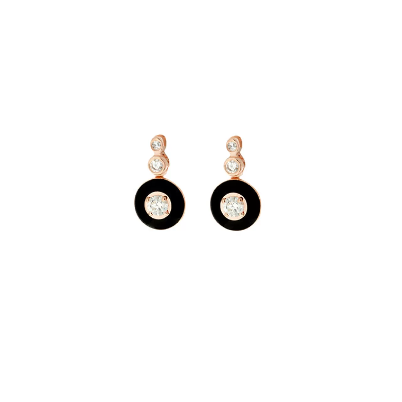 Mina Boucles D'Oreilles Noiresdiamants^Selim Mouzannar Online