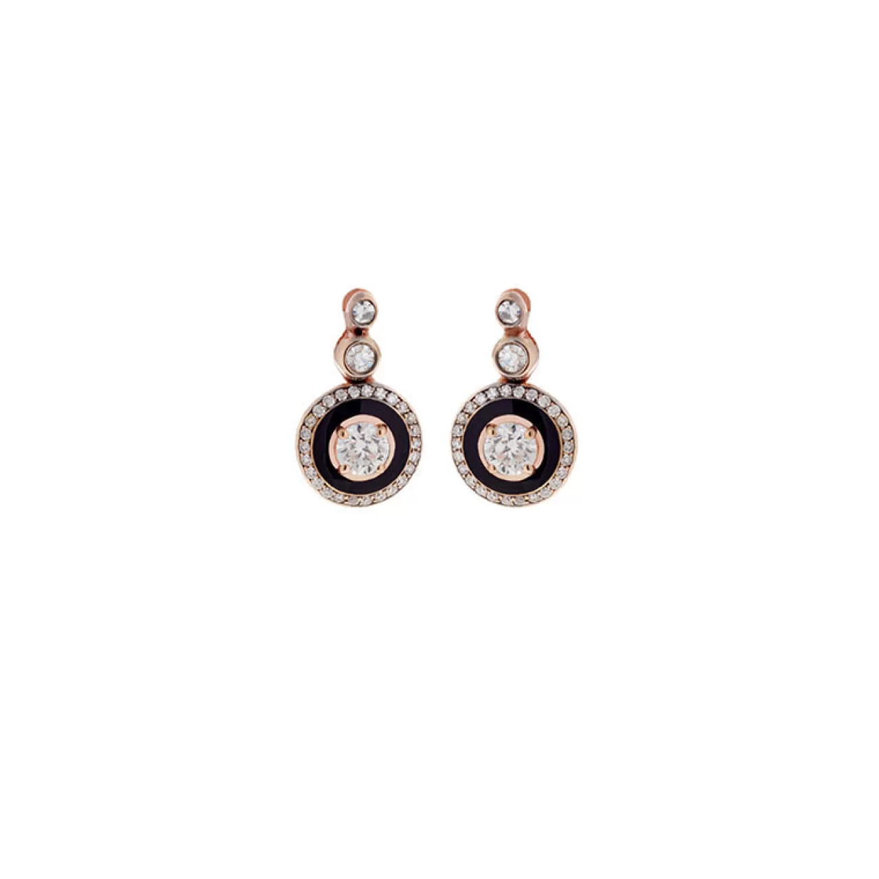 Mina Boucles D'Oreilles Noiresdiamants^Selim Mouzannar Store