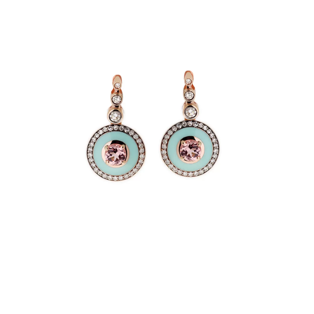 Mina Boucles D'Oreilles Vert Menthetourmalines Roses - Diamants^Selim Mouzannar Flash Sale