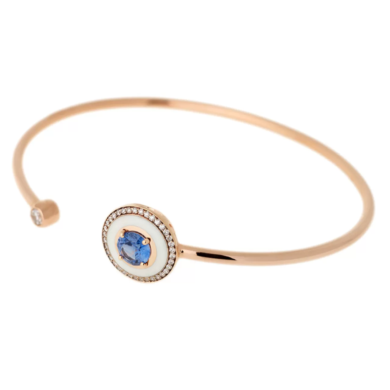 Mina Bracelet Ivoiresaphir Bleu - Diamants^Selim Mouzannar New