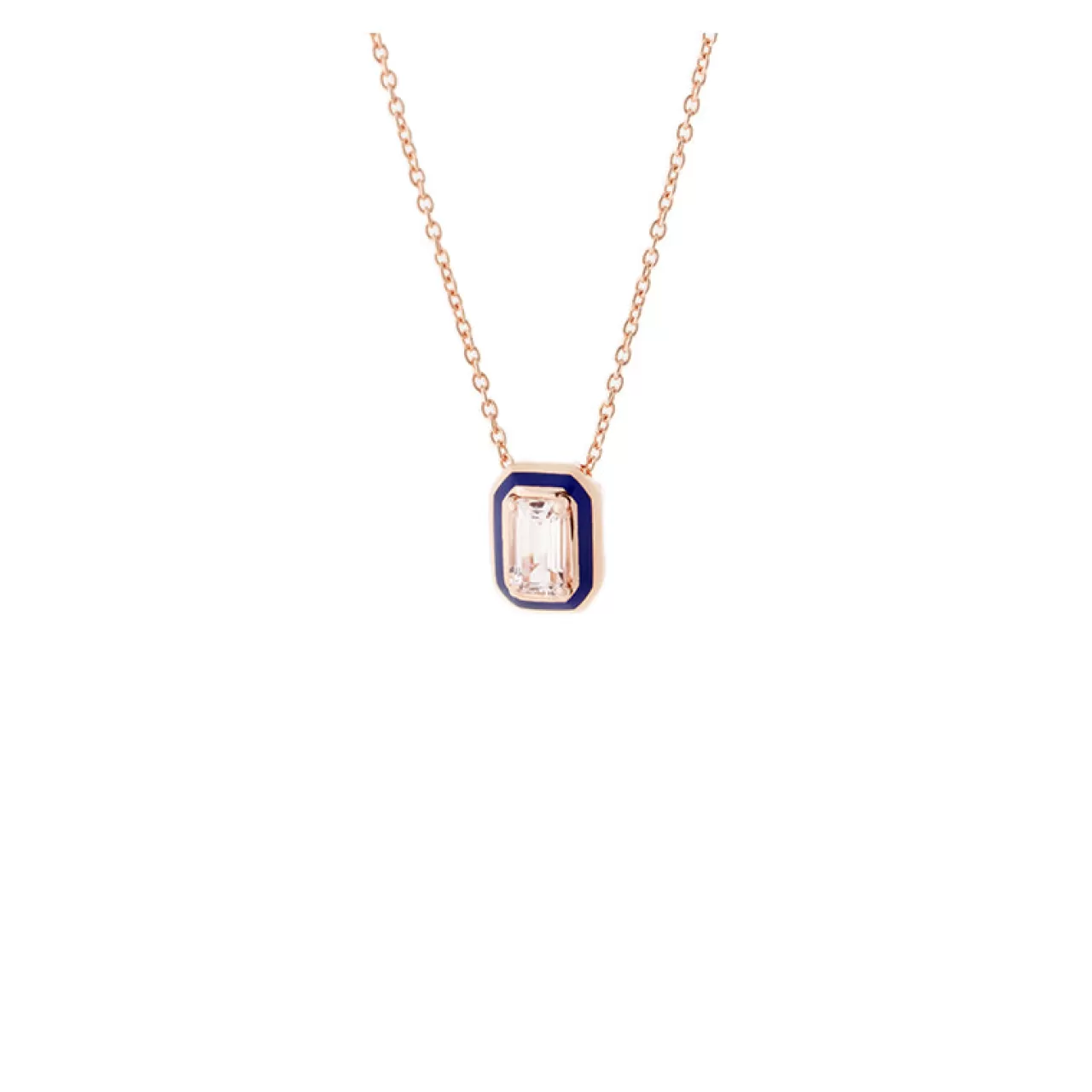 Mina Pendentif Bleu Marinemorganite^Selim Mouzannar Store