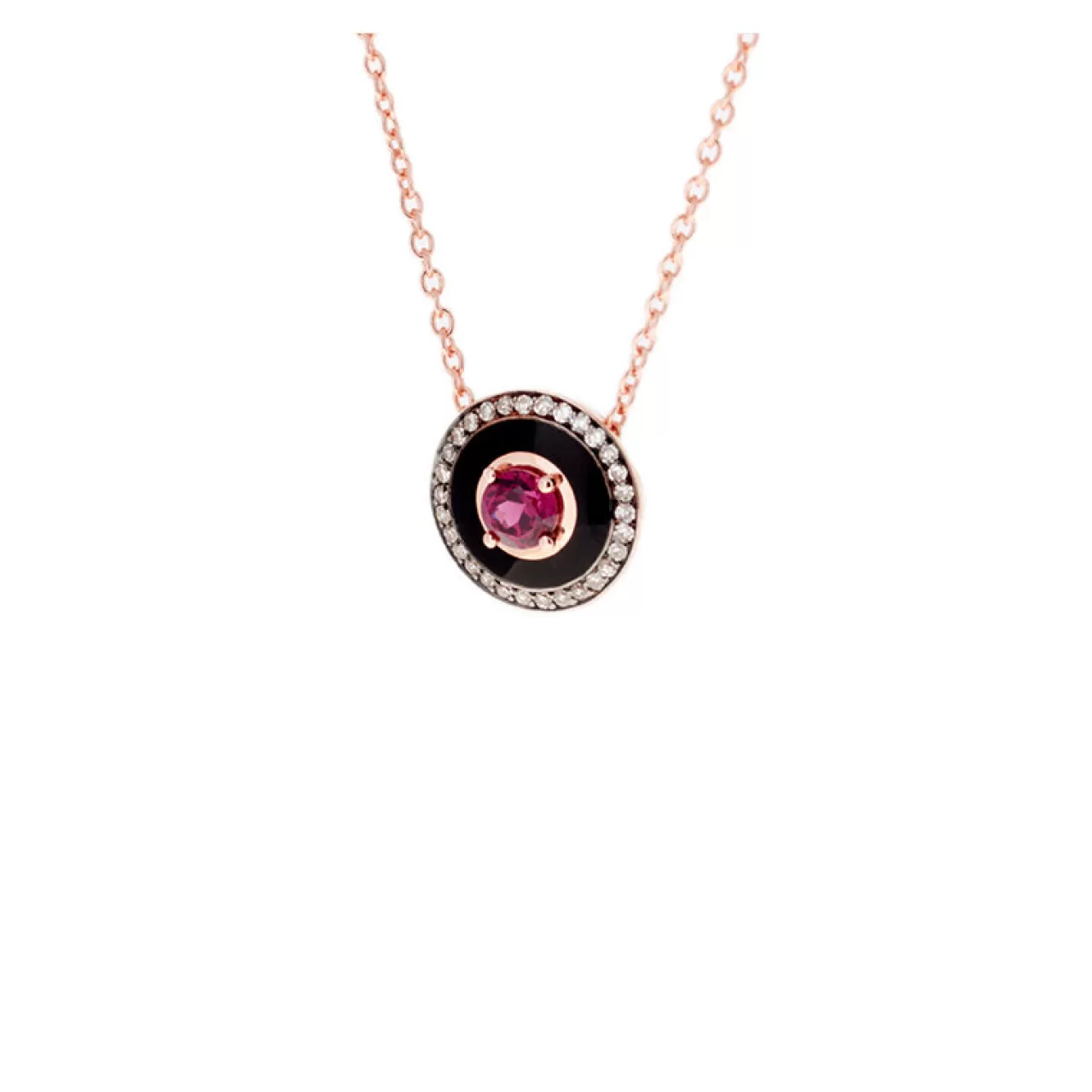 Mina Pendentif Noirrhodolite - Diamants^Selim Mouzannar Online