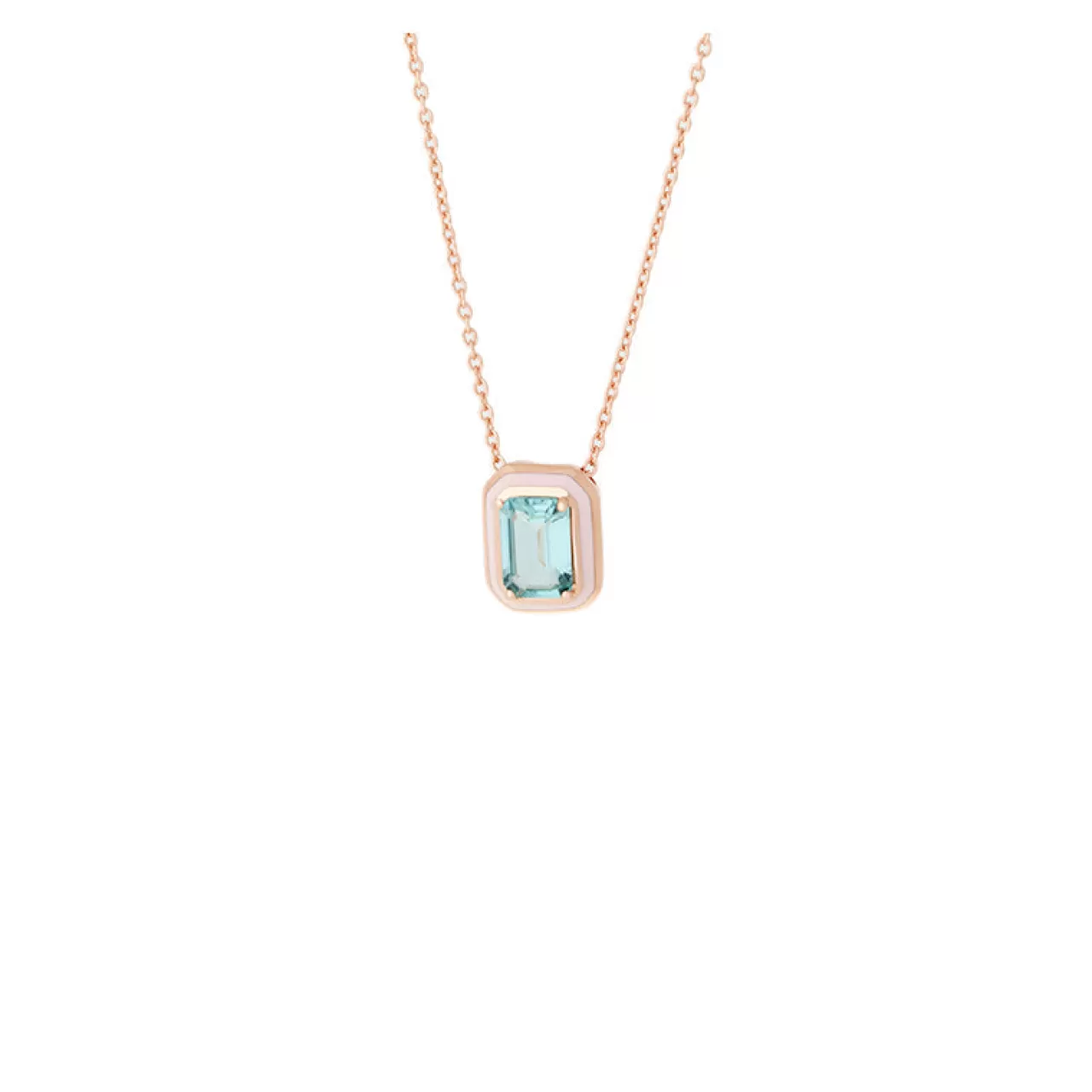 Mina Pendentif Rose Clair Tourmaline Bleu Clair^Selim Mouzannar Store