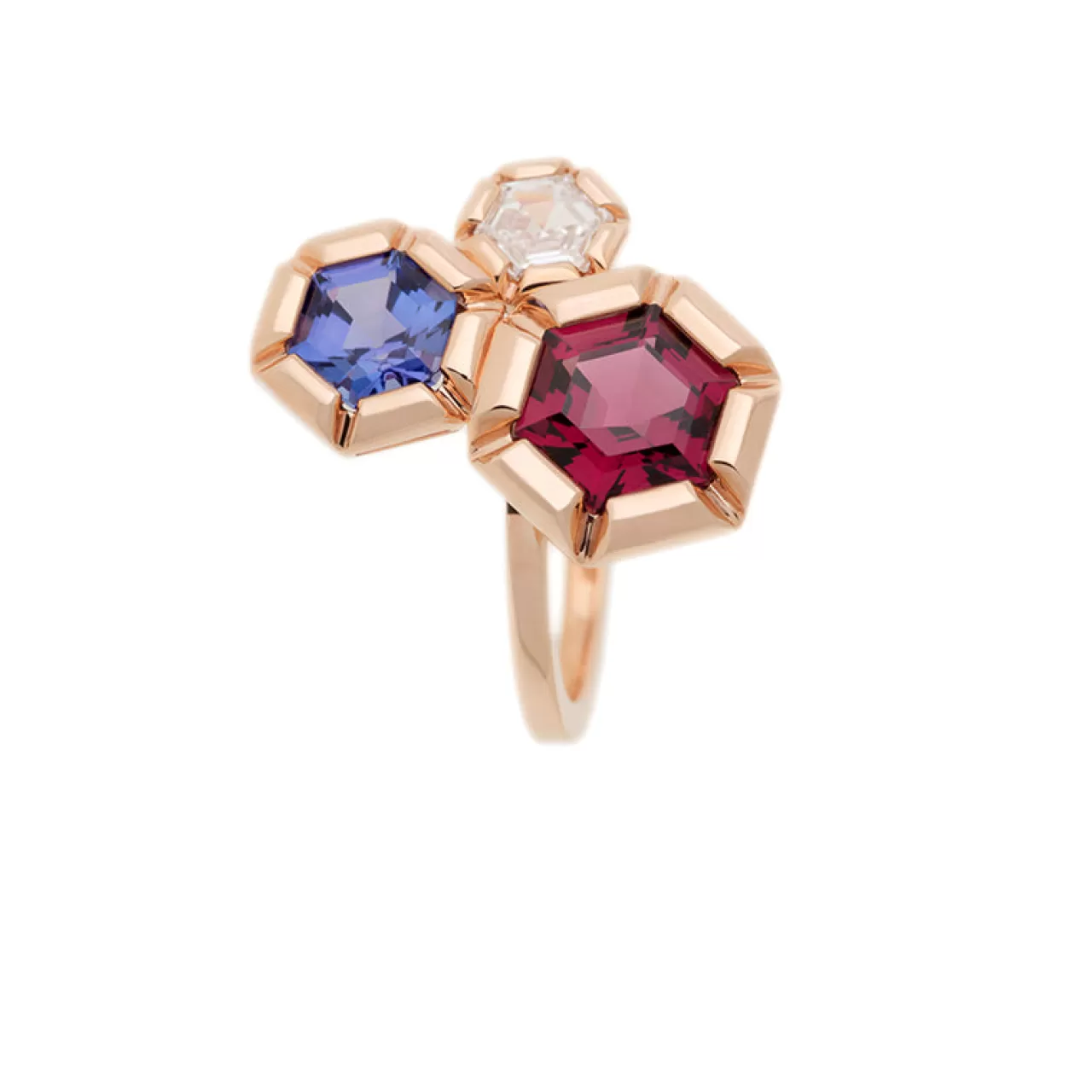 Rose De France Baguerhodolite - Tanzanite - Diamant^Selim Mouzannar Online