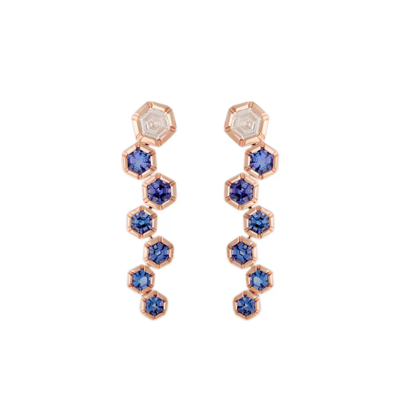 Rose De France Boucles D'Oreillesdiamants - Tanzanites^Selim Mouzannar Discount